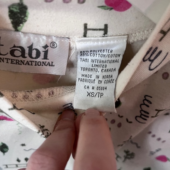 Vintage tabi mock neck 90s long sleeve - Picture 2 of 3